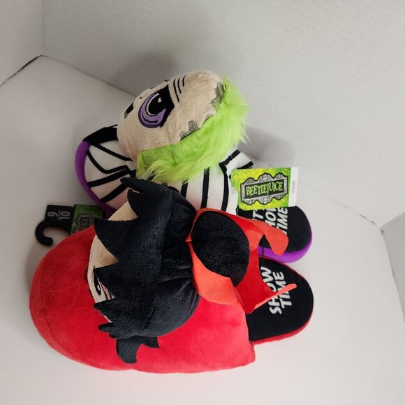 NEW Ground Up Beetle Juice Lydia Deetz Plush Character Slippers Women SIZE 9/10 - Picture 6 of 6